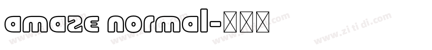 amaze normal字体转换